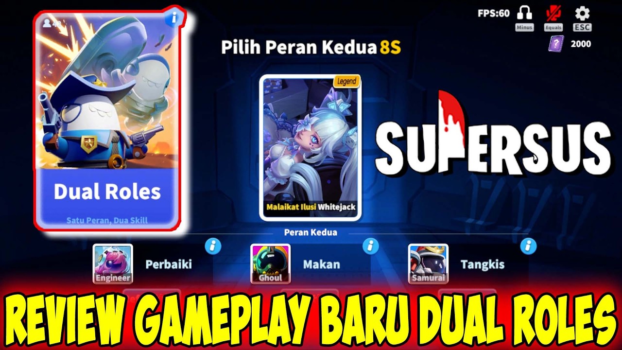 COBAIN GAMPLAY BARU ( DUAL ROLES ) SERU SIH MAINNYA !! Super Sus Indonesia