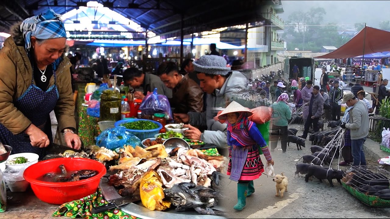 SỐC! Một Ngày Ở Chợ Sín Chéng Lào Cai – Nhộn Nhịp, Ẩm Thực & Sắc Màu Núi Rừng