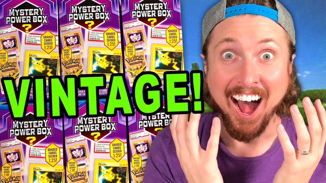 The IMPOSSIBLE Happened...CHARIZARD CARD and VINTAGE PACK! [Pokemon Mystery Power Box]