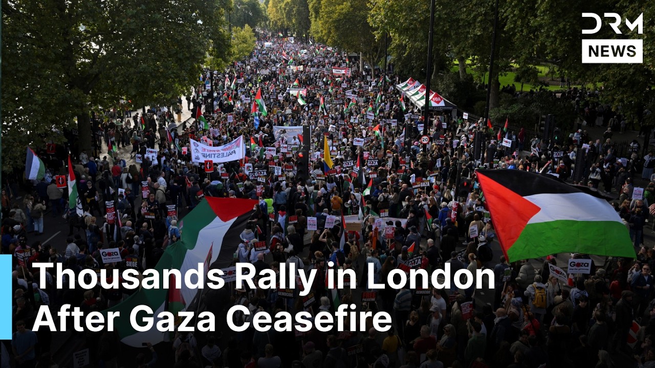 WATCH: Thousands Pro-Palestine Protest Fills London Streets as Ceasefire Takes Hold in Gaza | AC1B