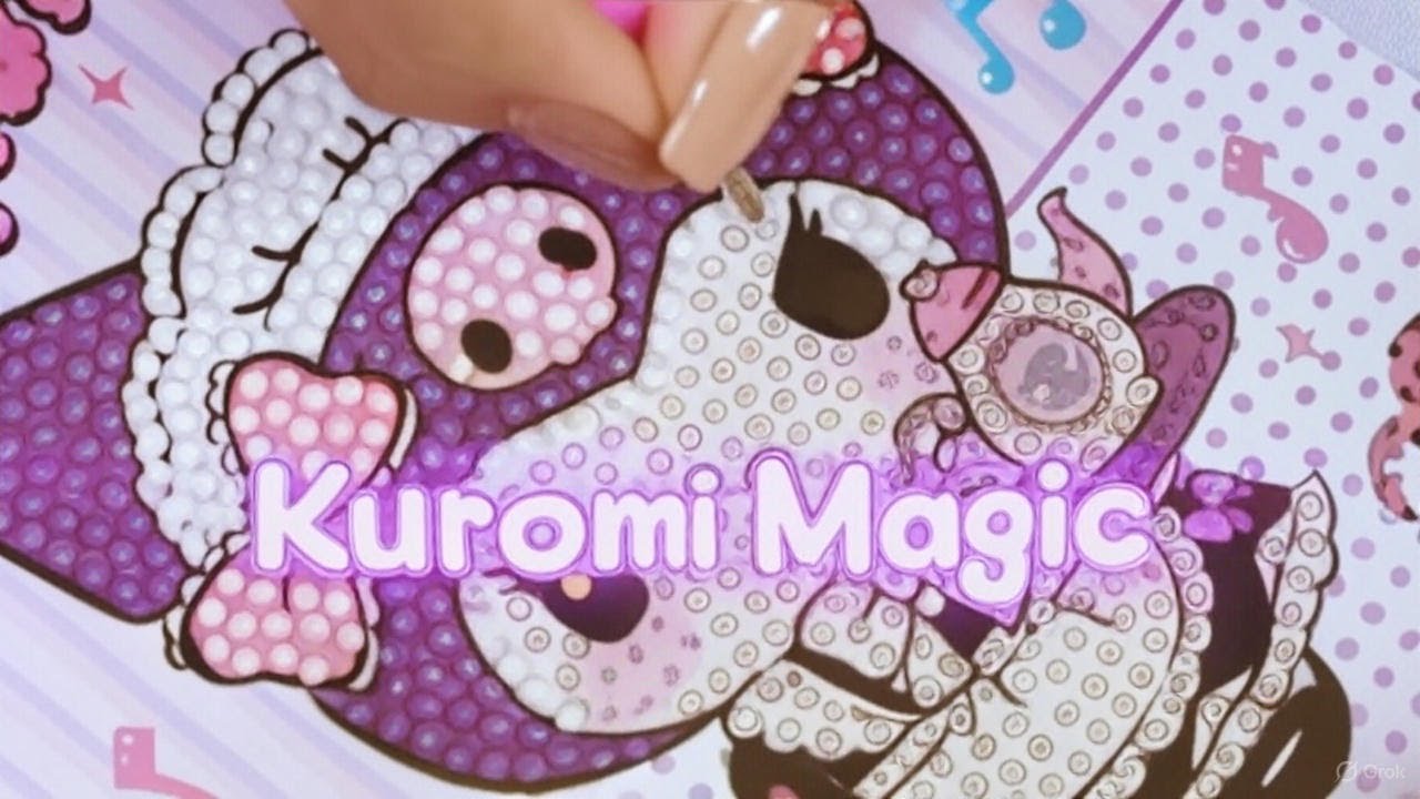 Kuromi Sparkle Time 💜 | Relaxing Diamond Painting