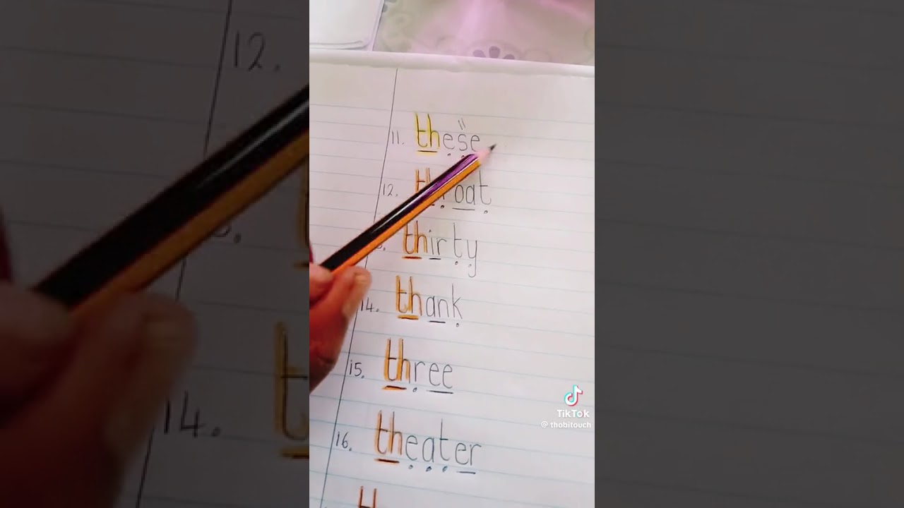 Spelling words: -sh and th- house sounds 