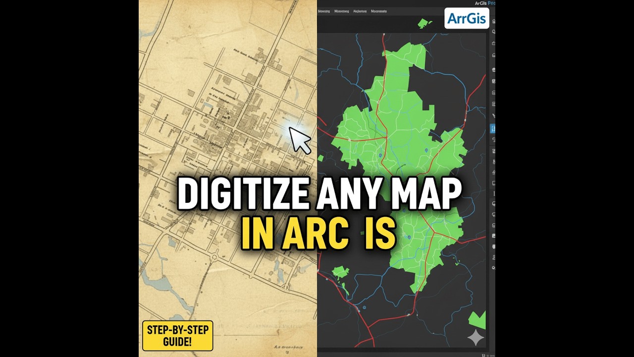 How to digitize a map in ArcGis...?