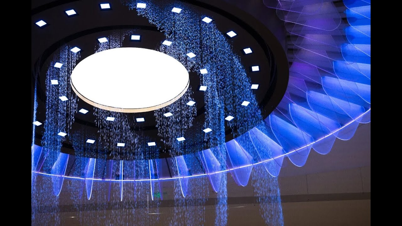 CRAZYWATER｜A three-storey digital water curtain in the heart of Chongqing (Guanghuan Garden City)