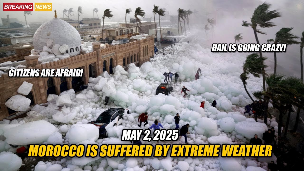 Tragedy in Morocco! Storm, flood, hail destroy cars in Zagora, everyone shocked