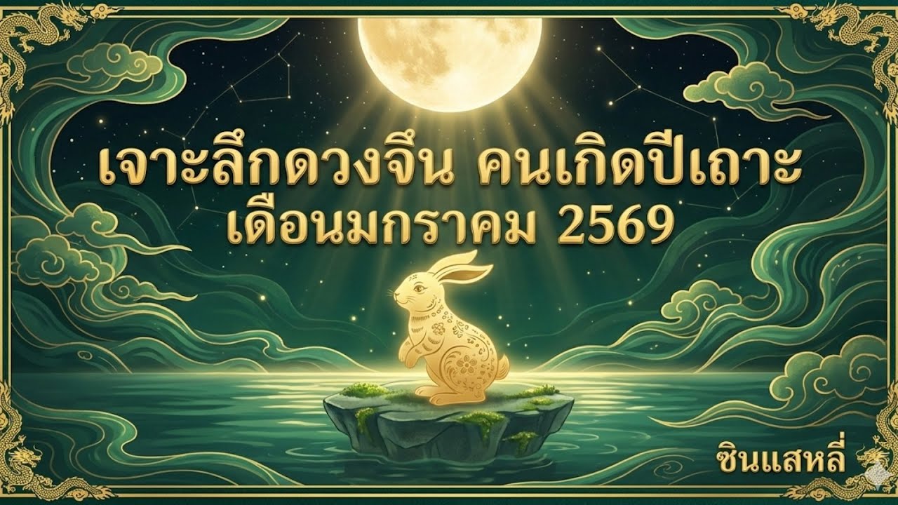เจาะลึกดวงจีน คนเกิดปีเถาะ เดือนมกราคม 2569 พลังตั้งหลักชีวิต งาน เงิน รัก สุขภาพ