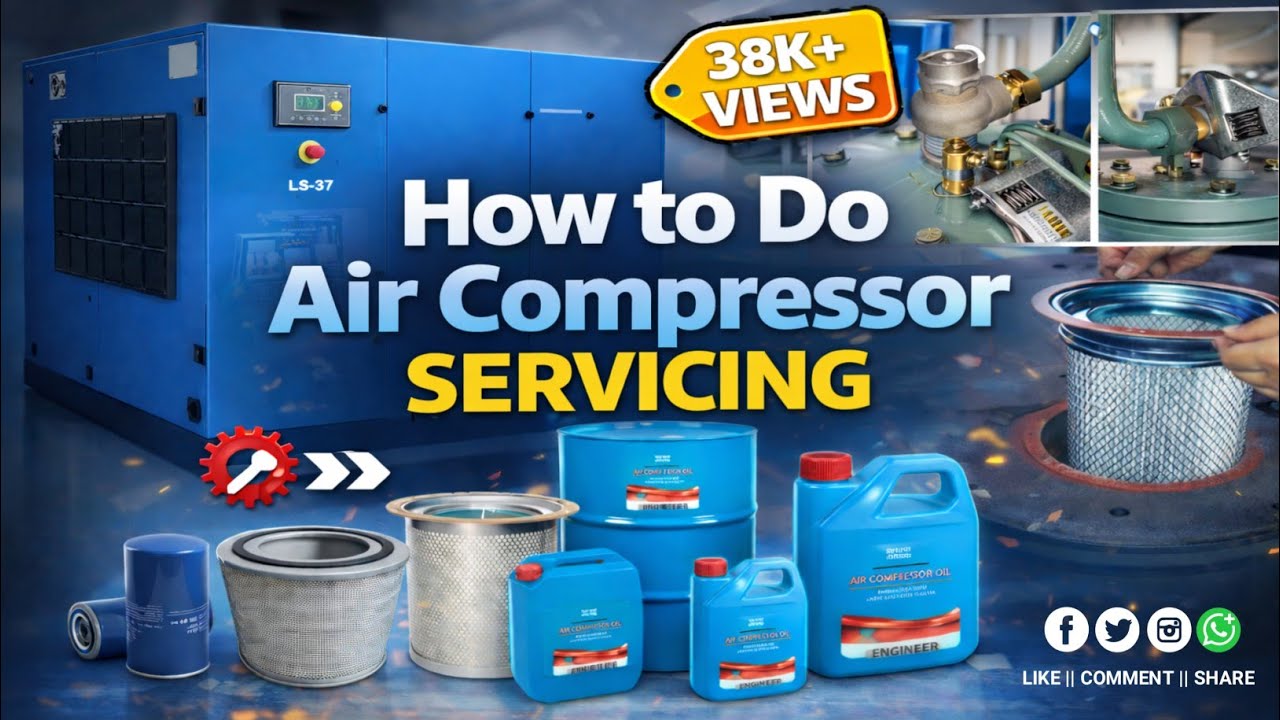 How To  Air Compressor Servicing