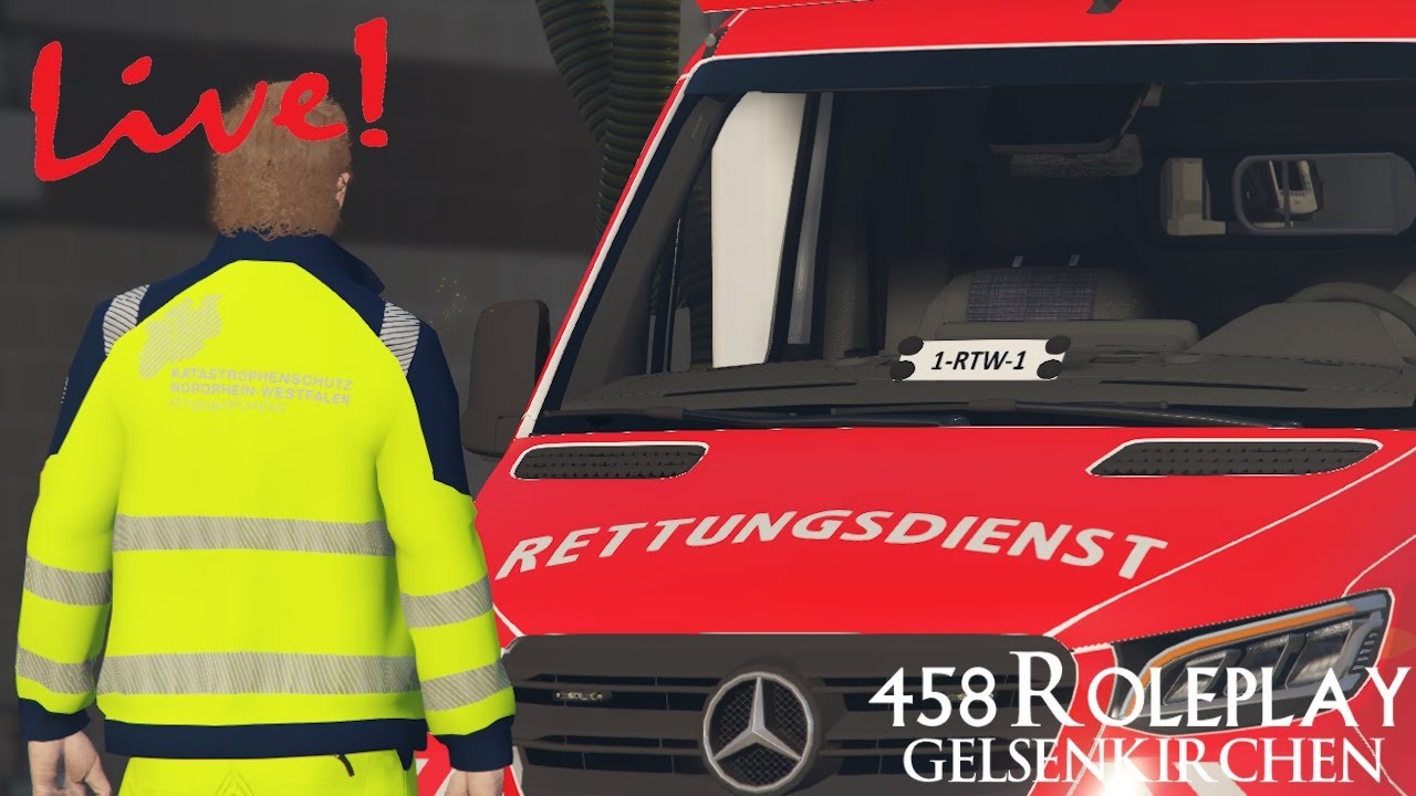 🔴LIVE🔴 Einsatz für den Katastrophenschutz | FiveM | 458 Roleplay (Gelsenkirchen)