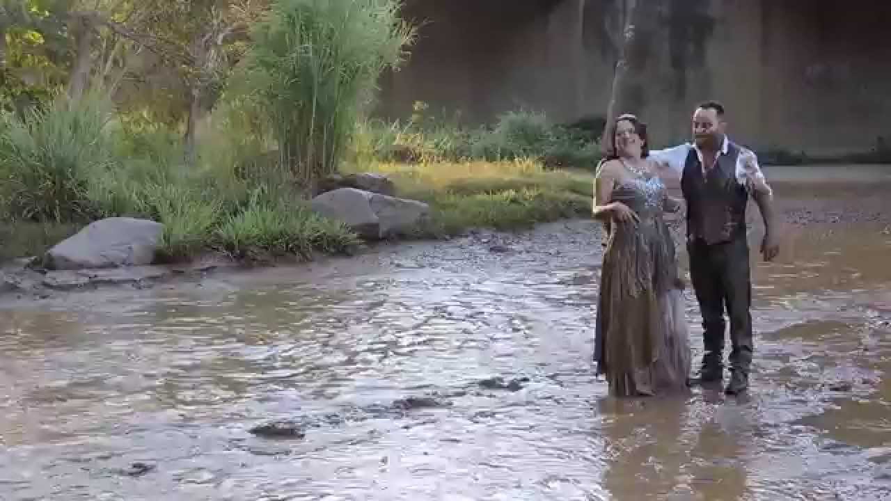 Trash the wedding dress 4WD Style.