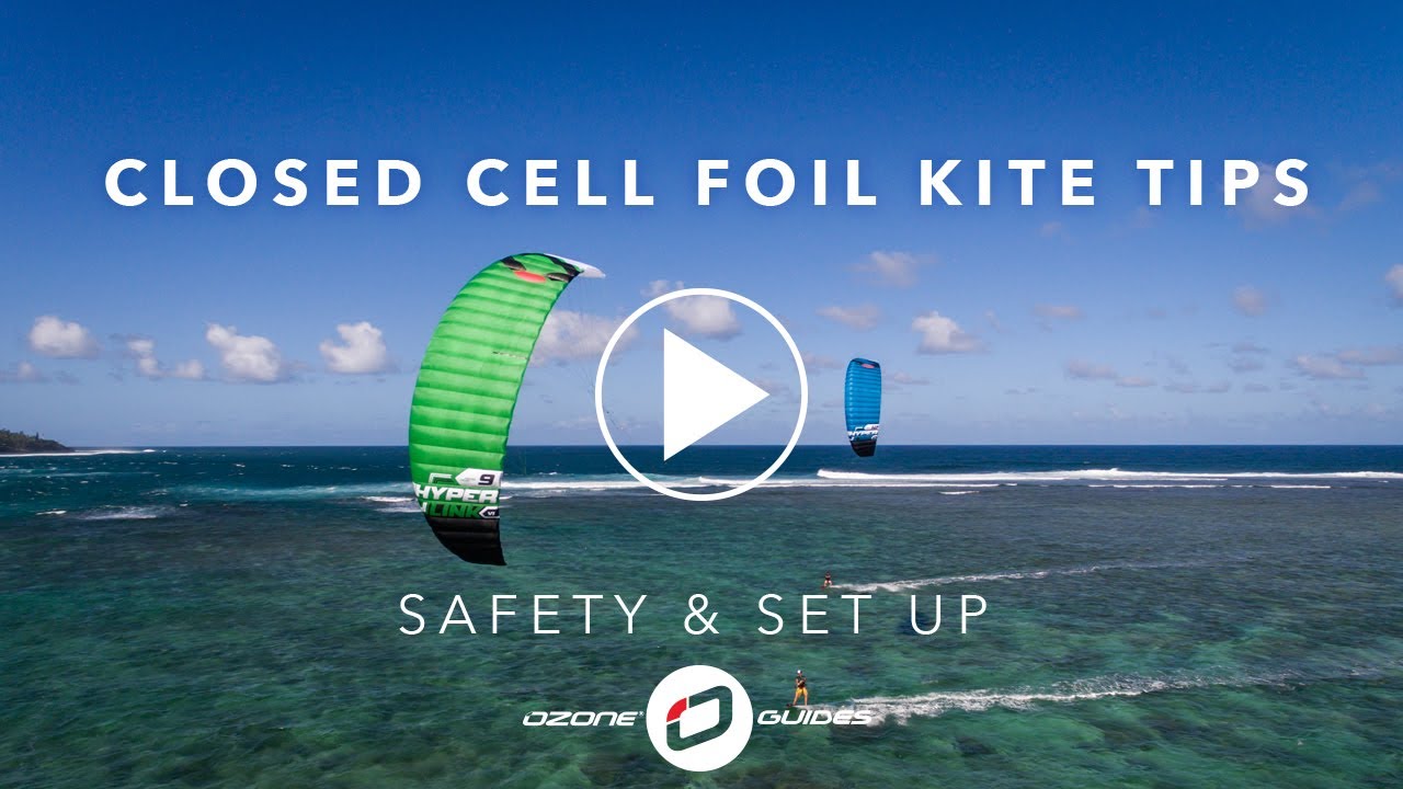 Ozone Closed Cell Foil Kite - SAFETY & SET UP