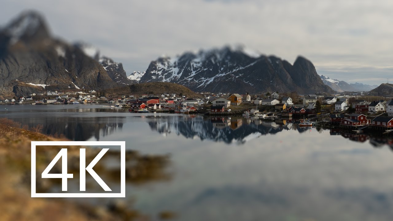 Lofoten Islands, Norway | AMBIENT WALK in Reine - 4K