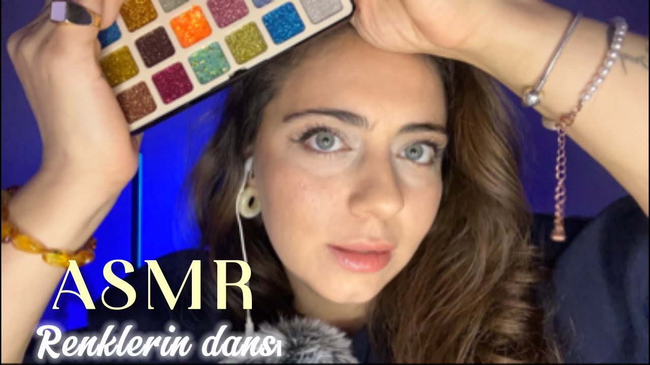 ASMR | Spit Painting with glitter (Mouth Sounds) 