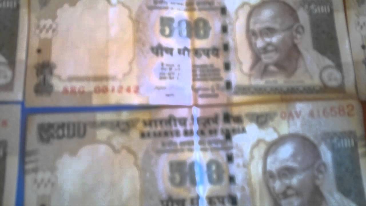 Old 500 notes Video