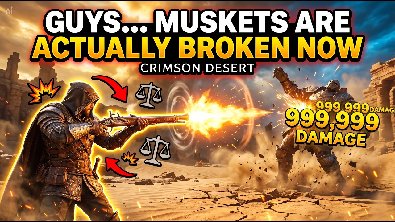 Ребята&hellip; Мушкеты теперь действительно сломаны! | Crimson Desert #crimsondesertgameplay #crimsondes...