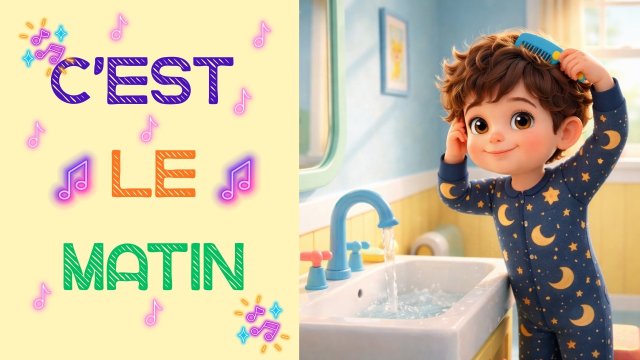 🎶 Une chanson pour se préparer le matin :  ROUTINE DU MATIN POUR L'ECOLE - LES CHANSONS DE LEO