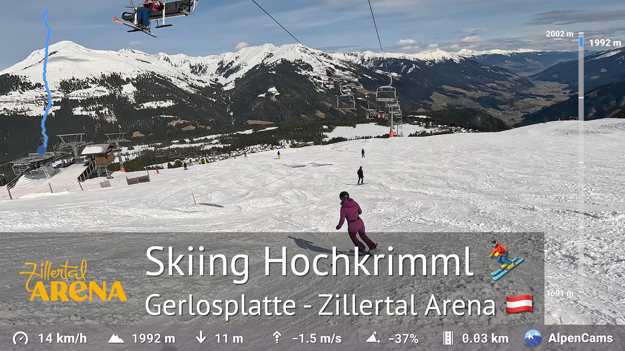 Skiing in Hochkrimml - Gerlosplatte | Zillertal Arena ⛷️