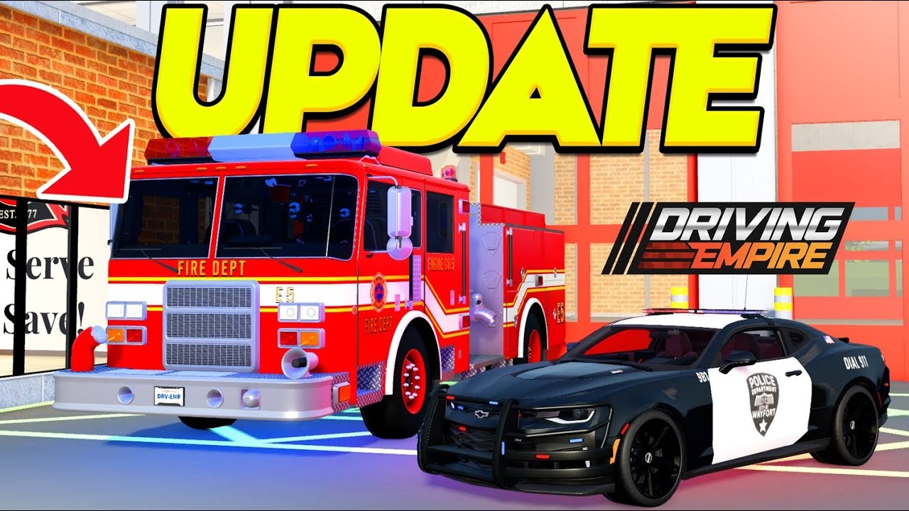 Police And Fire Roleplay NEW Update In Driving Empire! 🚨👮