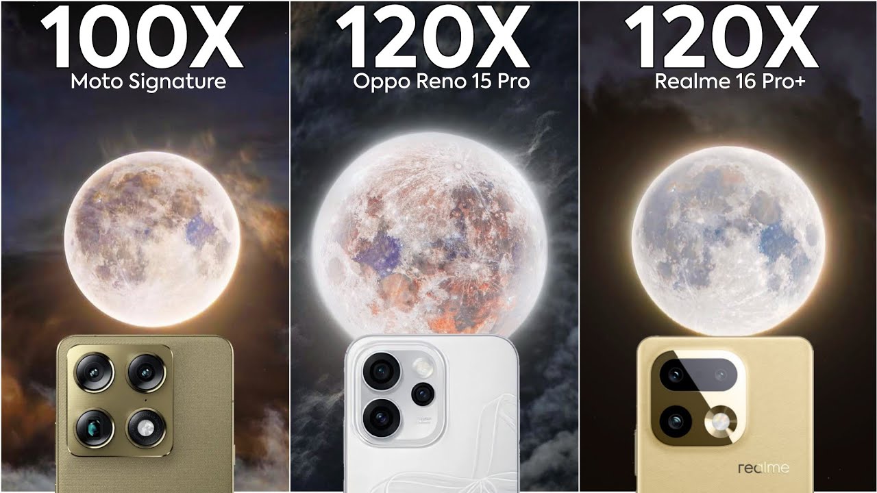 Сравнение результатов живого зума в тестах Motorola Signature, Oppo Reno 15 Pro и Realme 16 Pro Plus