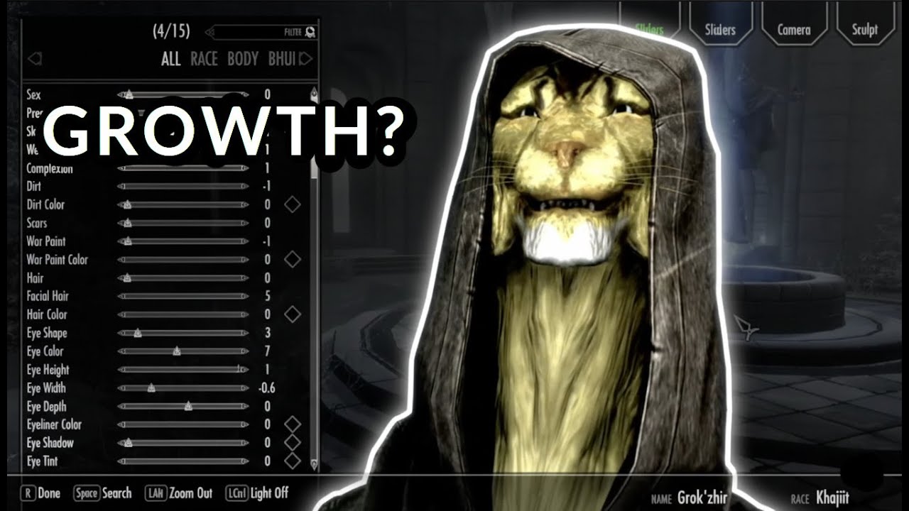 Playing Skyrim and talking about GROWTH