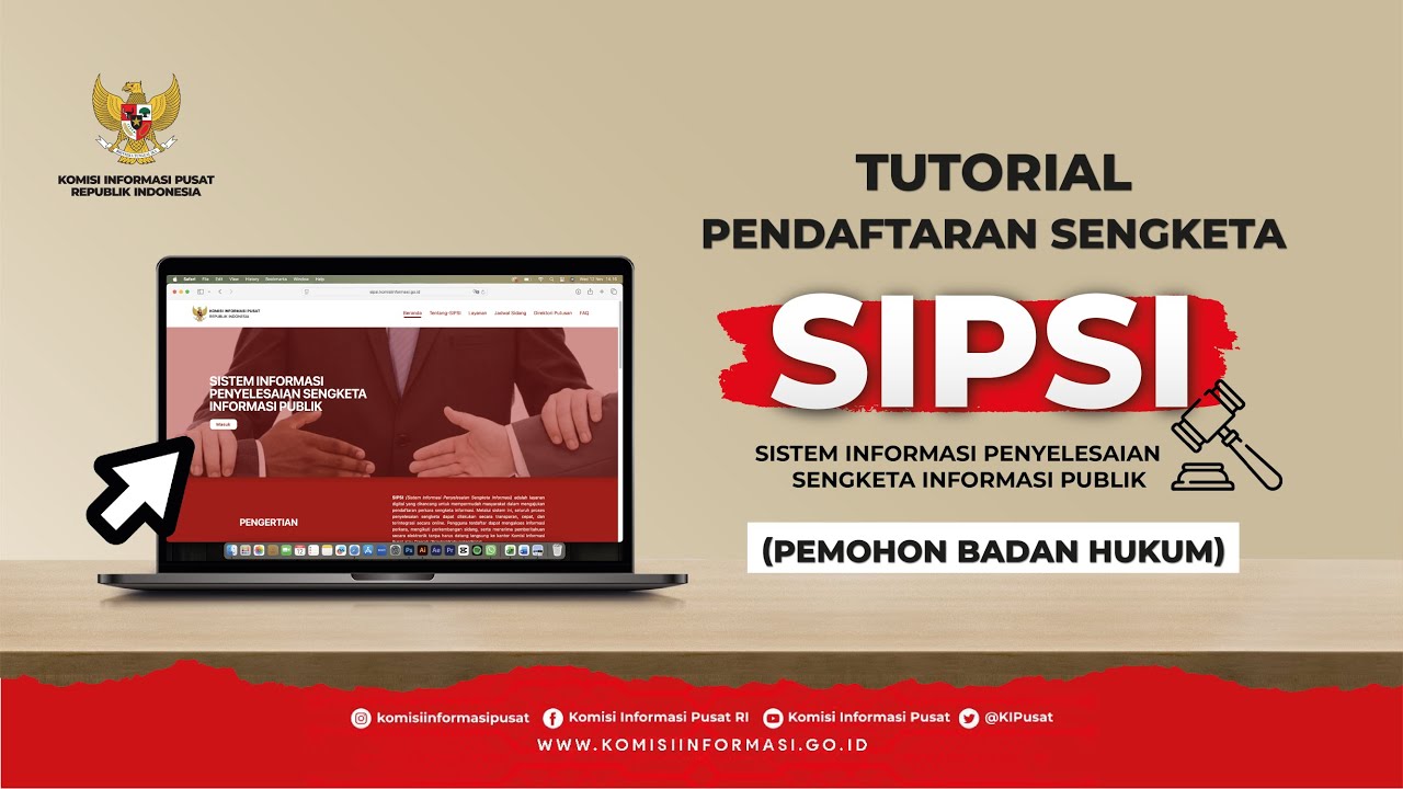 1.2 Tutorial Pendaftaran Sengketa Informasi oleh Pemohon Perorangan melalui SIPSI