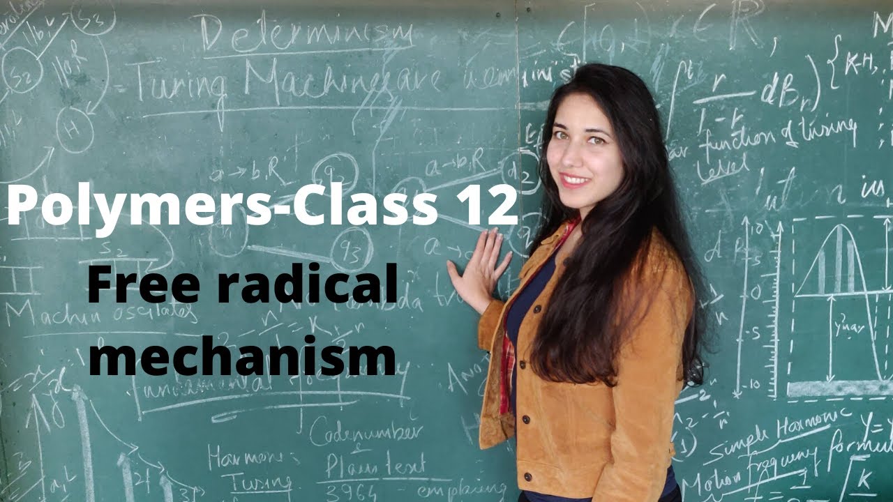 Polymers| Class 12| Chemistry| Free radical mechanism| Addition or chain growth polymerization|