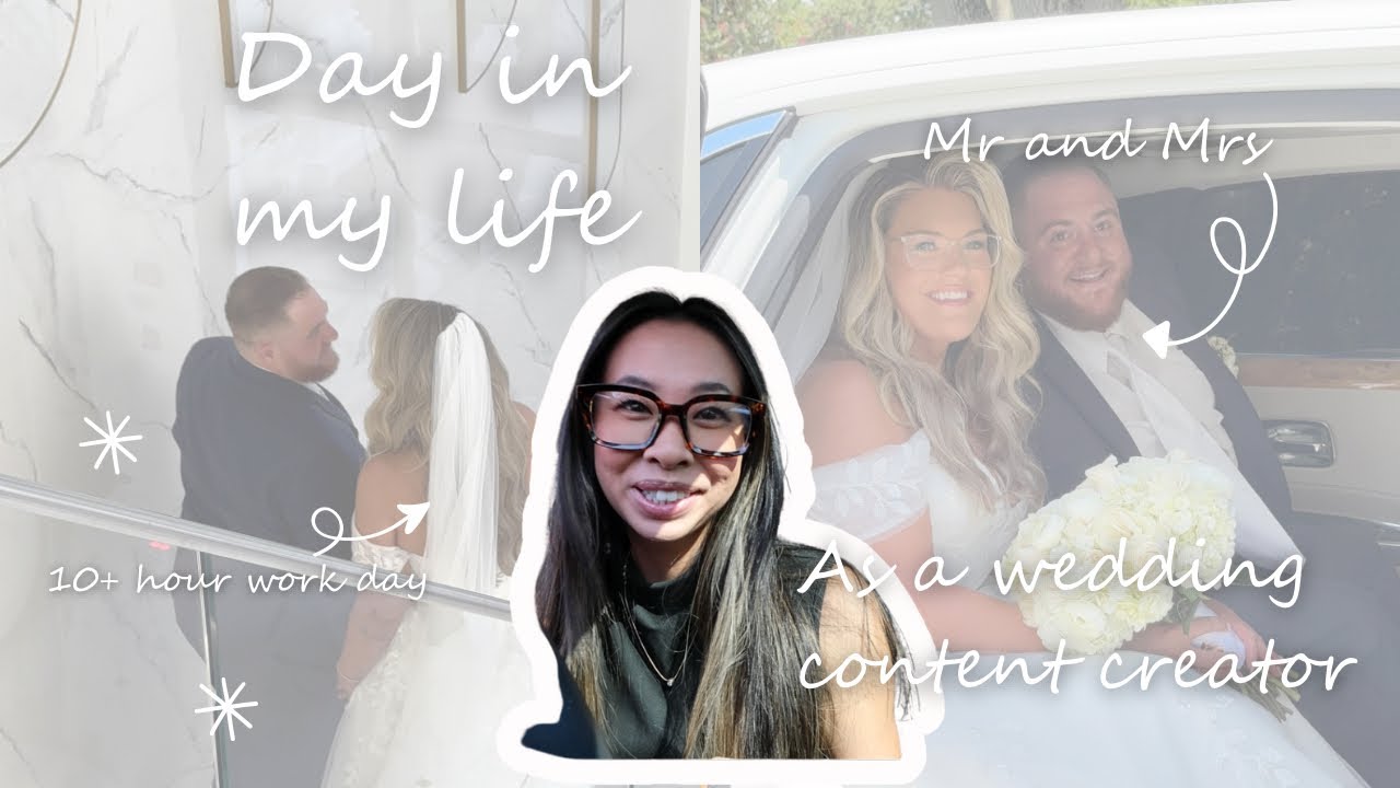 10+ hour work day | wedding content creator