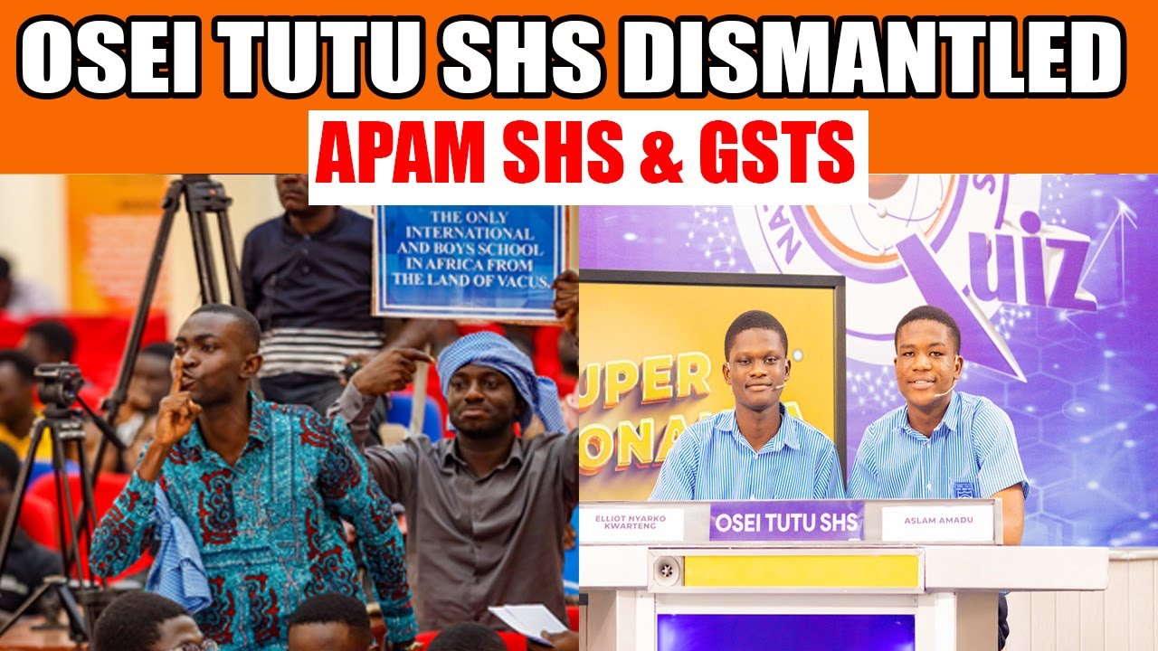 OSEI TUTU SHS DISMANTLE APAM SHS & GSTS TO QUALIFY TO SEMI FINALS OF NSMQ 2024 IN GHANA