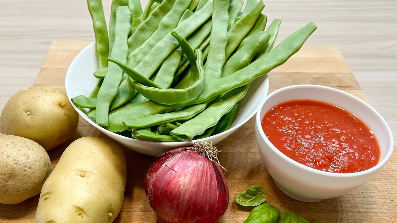 RICETTA LIGHT PER DIMAGRIRE CON GUSTO : MINESTRA DI FAGIOLINI BUONISSIMA , tutti vogliono il bis