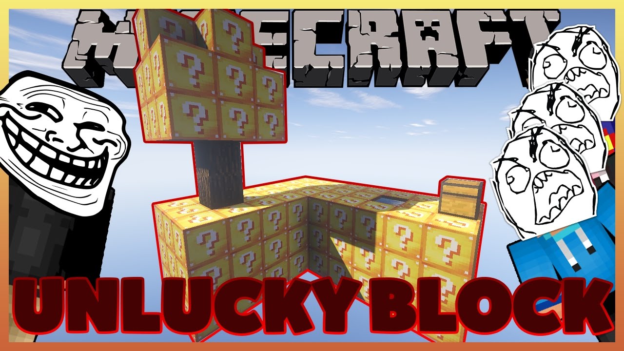 UNLUCKY BLOCK SKYWARS !!! (15+) Minecraft CZ/SK Lets Play