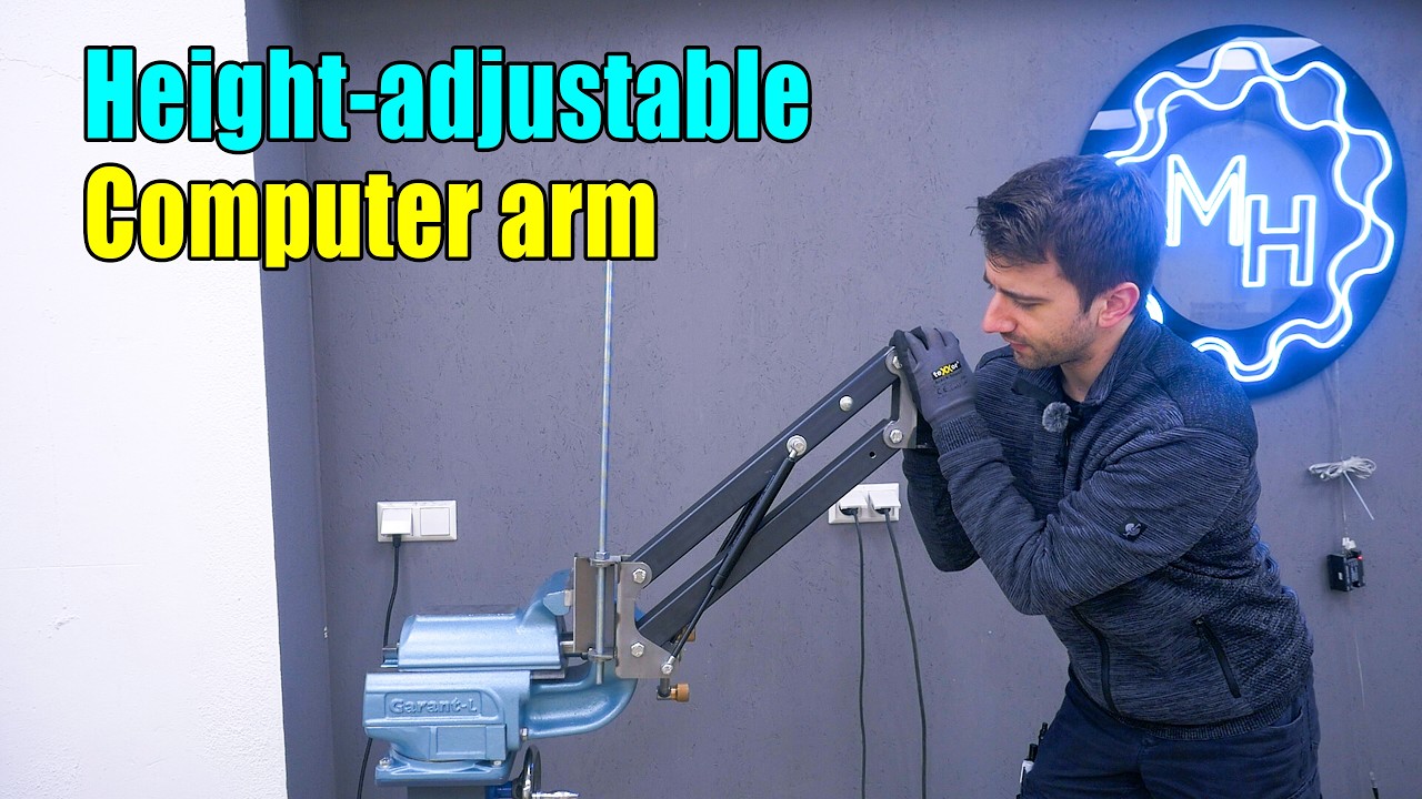 Building a Height-adjustable Computer arm