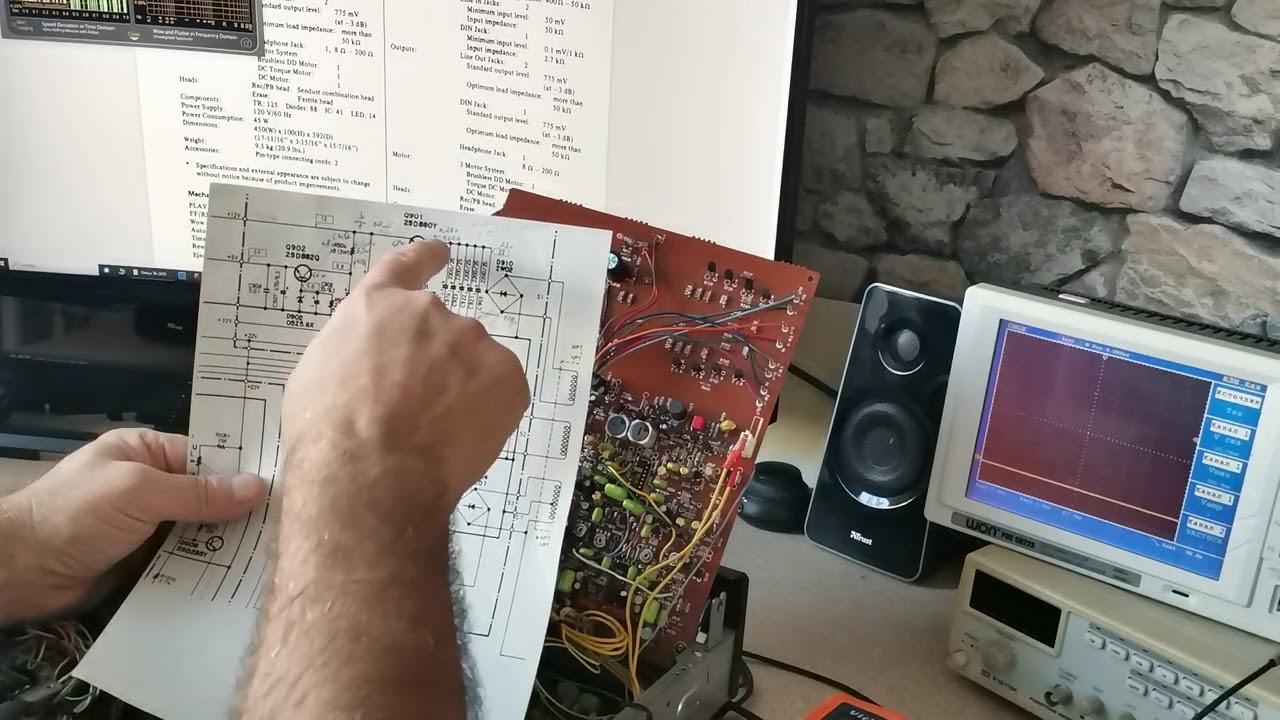 Kassetten Deck Onkyo TA-2070. Problemmlösung. Кассетная дека, обзор, проблемы и их решения. (Teil 1)