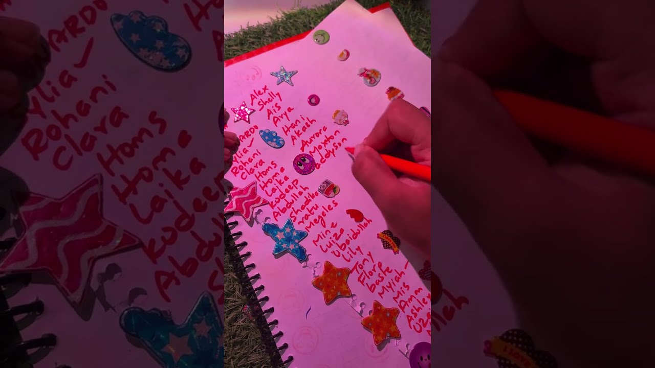 Writing my cute subscribers names 🩷 #shorts  #writingnames  #shortsfeed