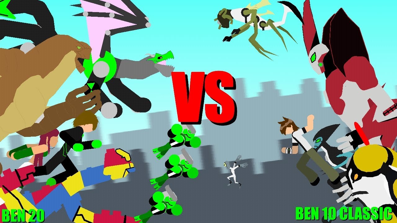 BEN 20 VS BEN 10 CLASSIC (STICK NODES)