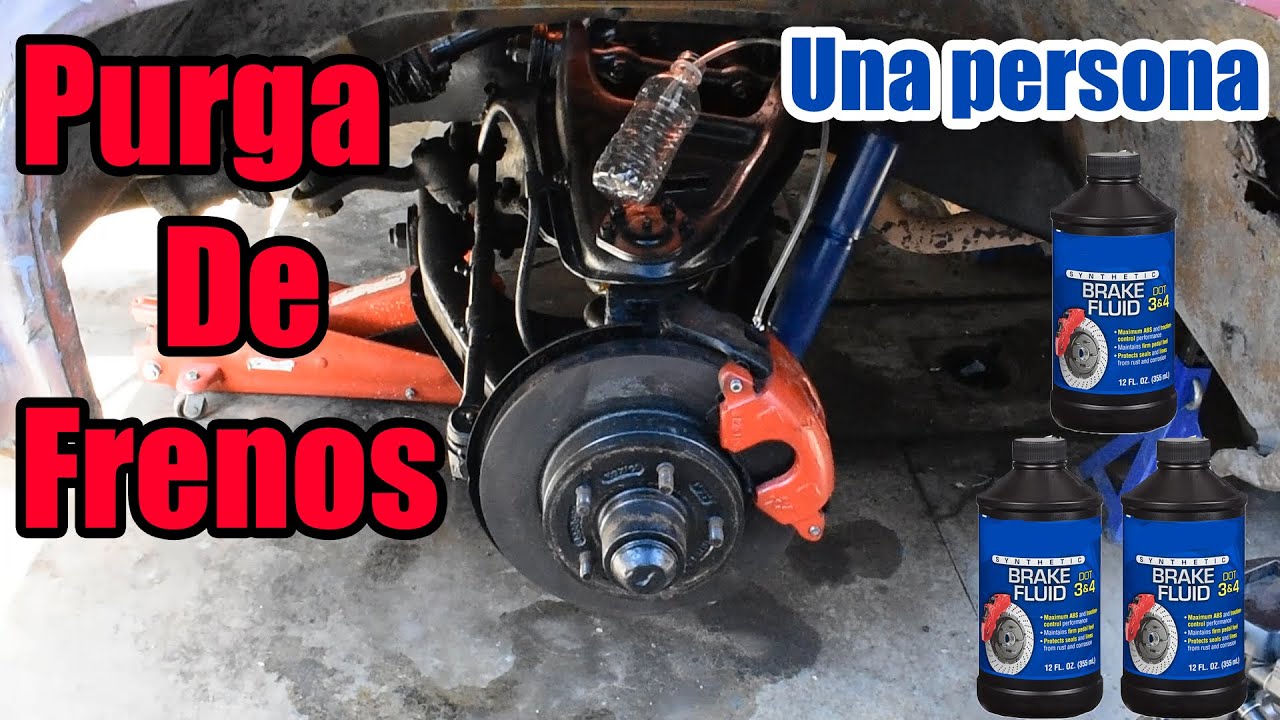 ¿Cómo purgar frenos de carro? (Método para una persona) Disco y tambor