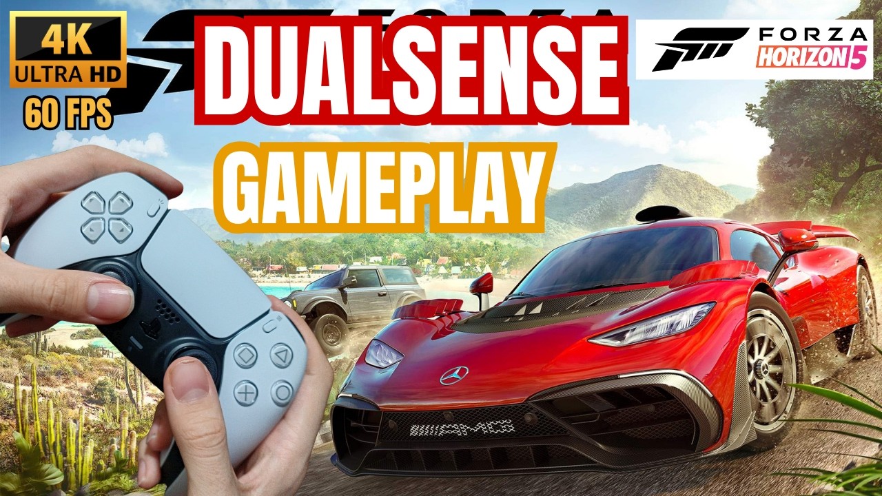DualSense on PC-Forza Horizon 5 Gameplay | 4K 60FPS