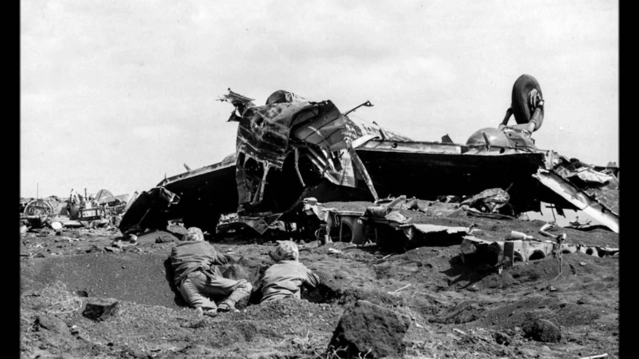Rare Audio Recording of Live Reporting During the Battle of Motoyama Airfield on Iwo Jima (1945)