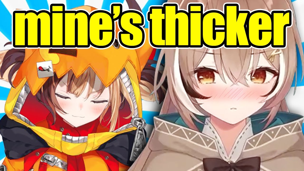*Gigi and Mumei Comparing Ahoges* - Gigi:
