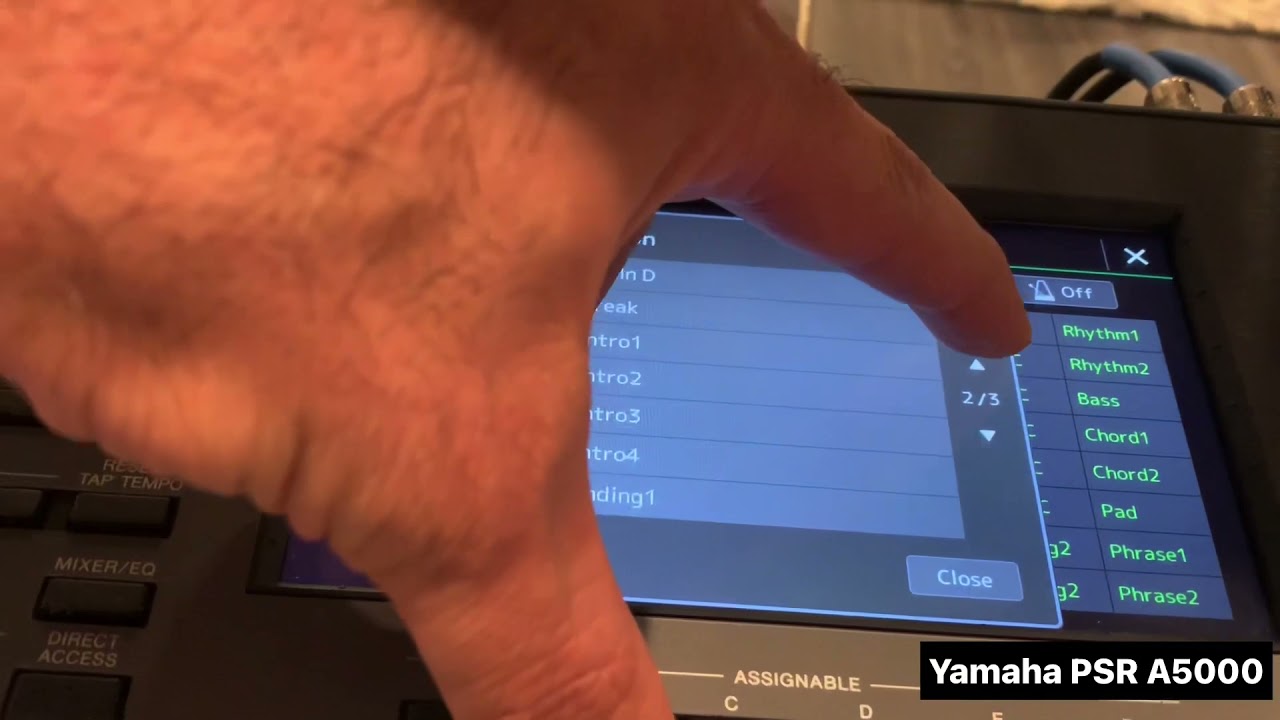 طريقة تغيير مفتاح  الـ Ending  و اضافة ايقاع في الـ Yamaha PSR A5000