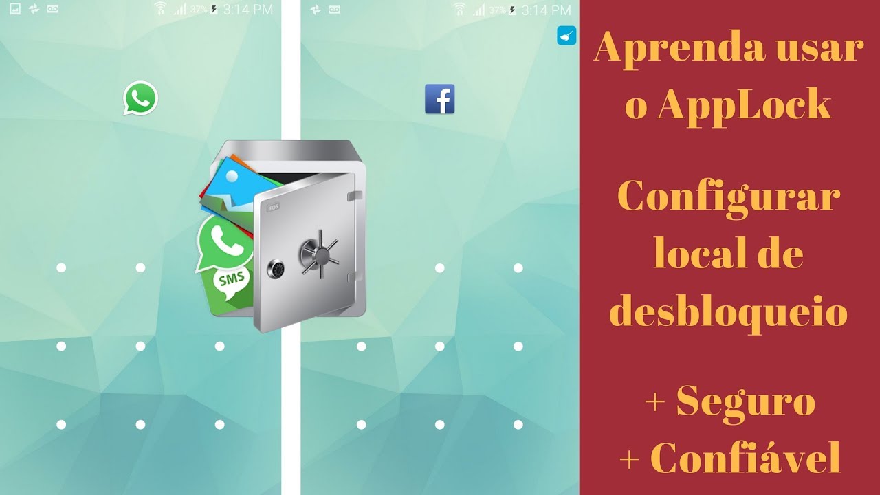 Bloqueio de App - Applock - Aprenda usar e configurar localiza&ccedil;&atilde;o de desbloqueio.