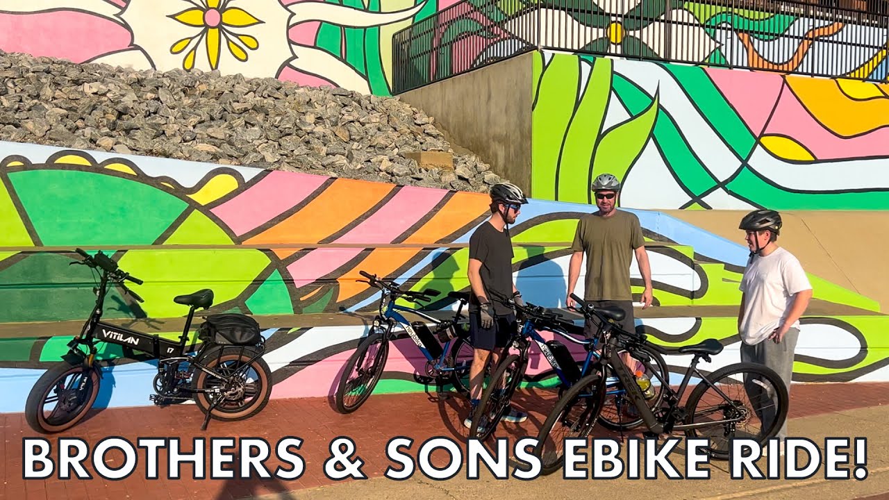 Brothers & Sons -Family Group Ebike Ride!  - Downtown Columbus, Georgia and Riverwalk - July 2024