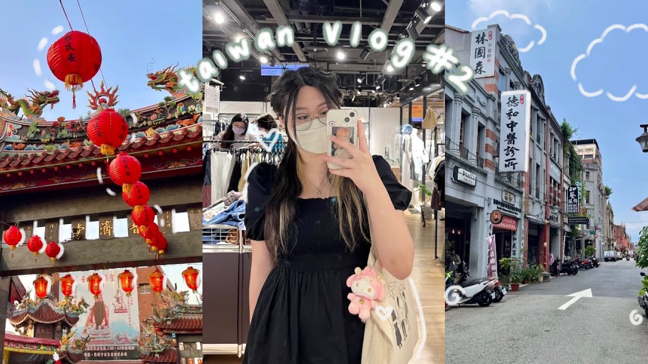 taiwan vlog #2 | more shopping, cafes, food, and the daxi festival