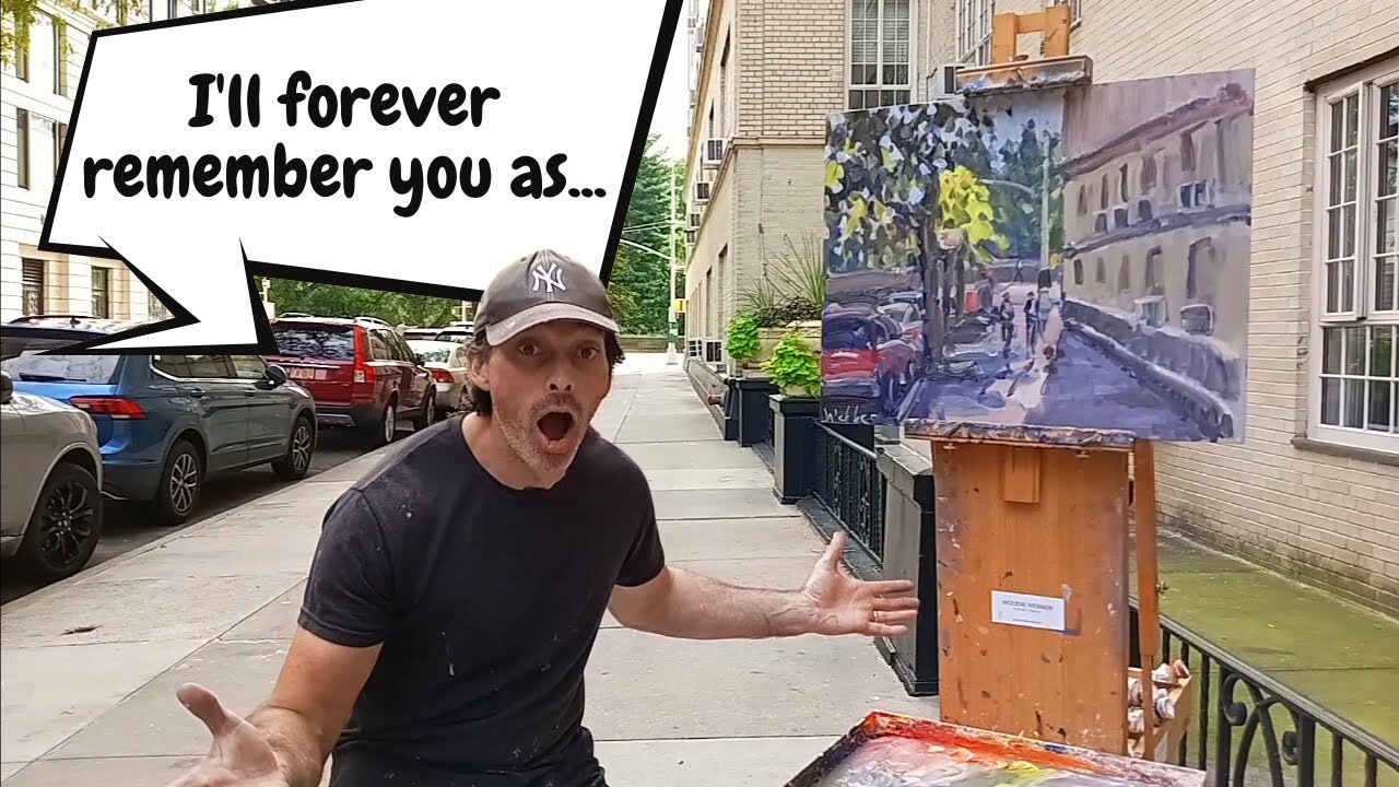Urban PLEIN AIR oil PAINTING in NEW YORK CITY - Manhattan IMPRESSIONISM
