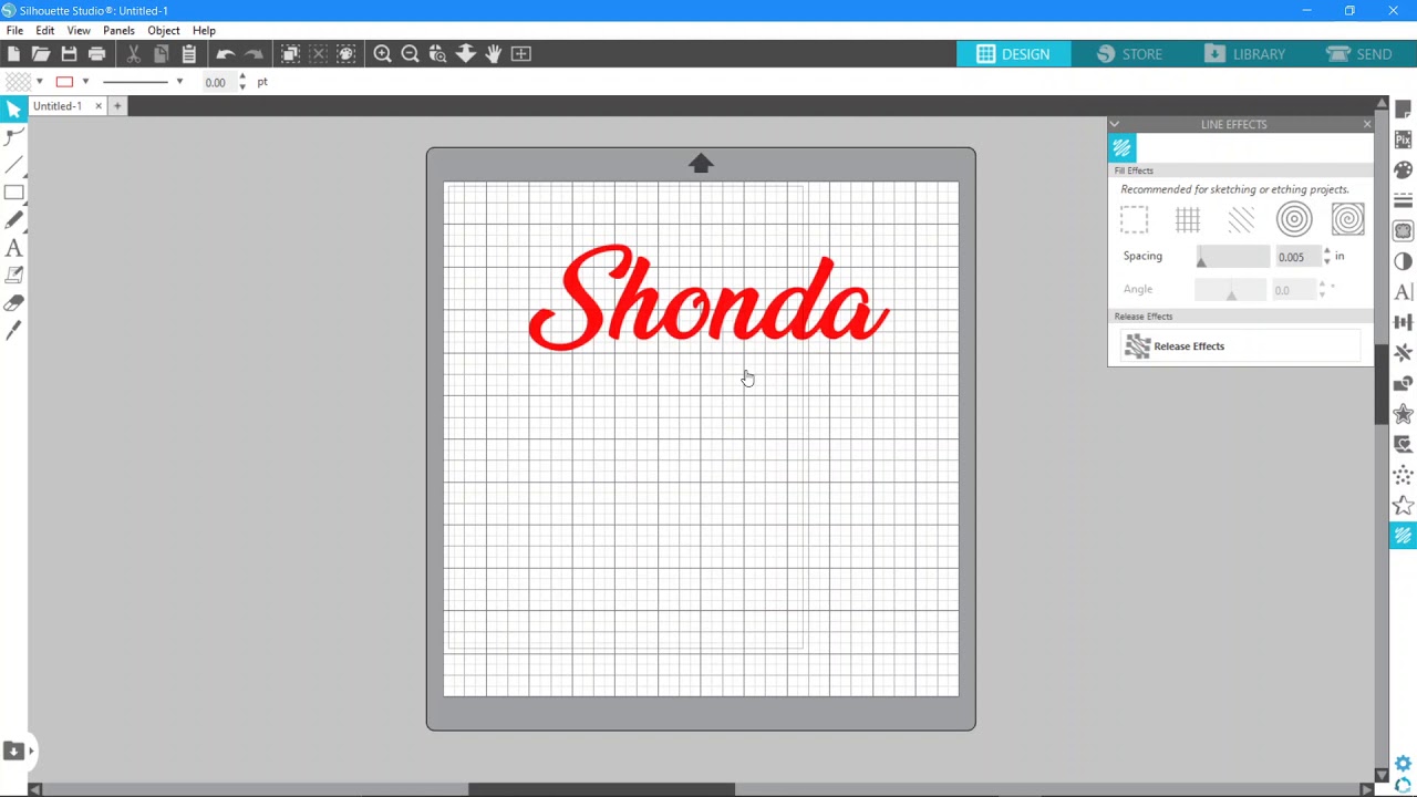 How to: Silhouette Cameo 4 Font Fill With Sketch Pens