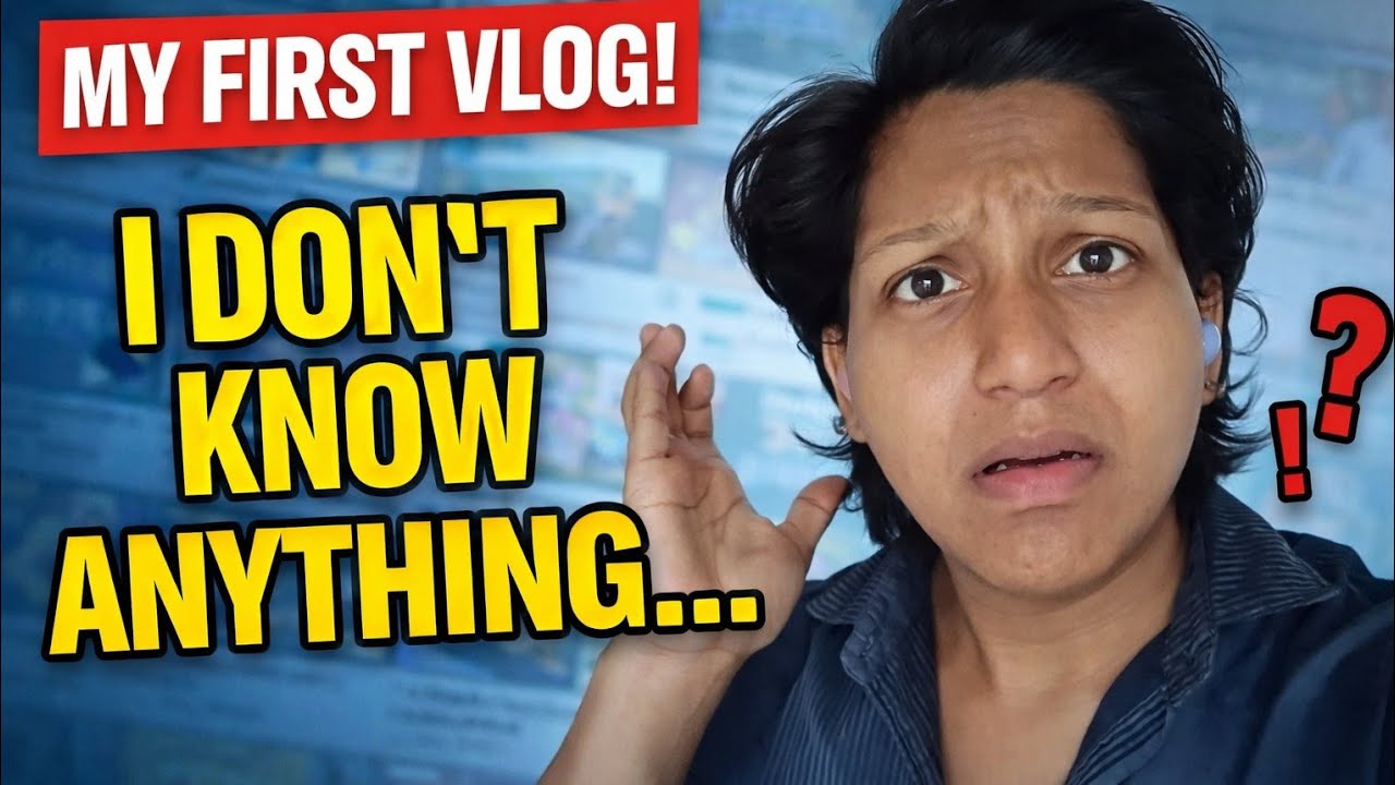 Welcome to my first vlog 📹but I don't know anything about vlogs 😂 and my horrible thumbnail using ai