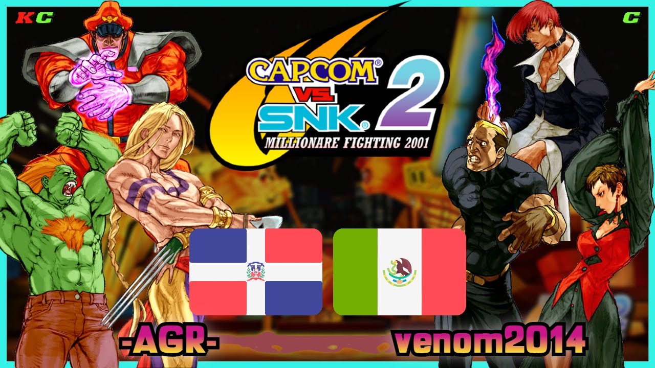 Capcom Vs. SNK 2 || -AGR- 🇩🇴 VS 🇲🇽 venom2014 || FLYCAST FIGHTCADE 2