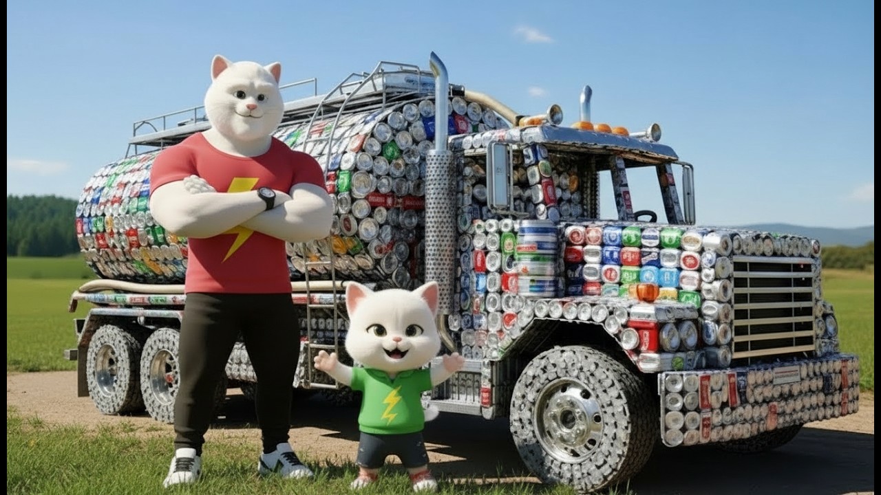 Everyone Laughed at the Kitten’s Soda Can Watering Truck —The Final Scene Is Unbelievable |Cat Story