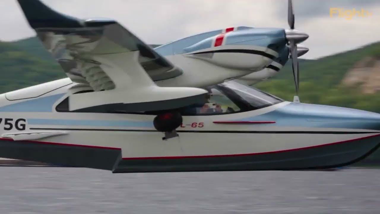 Самолёт-амфибия Л-65. Самодельная модель.