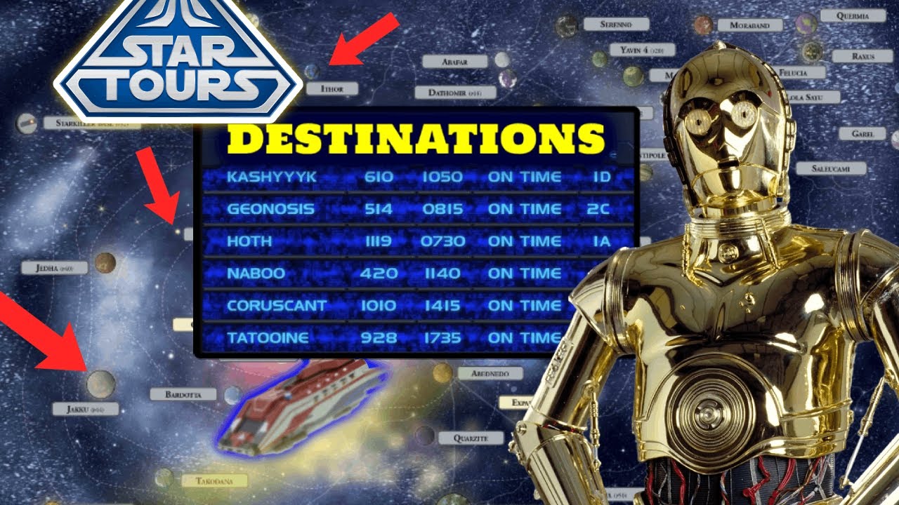 Star Tours SECRETS UNVEILED Every Destination Explored!