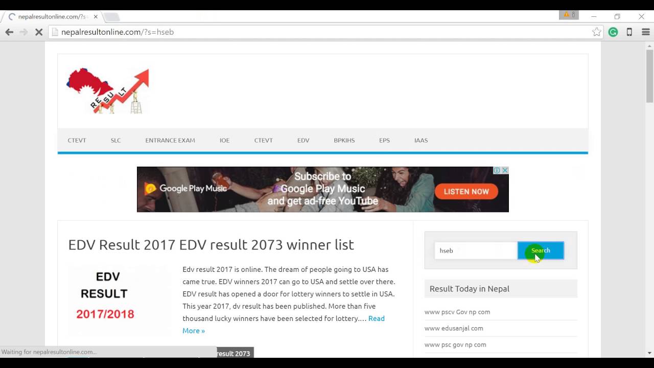 Hseb management result 2073