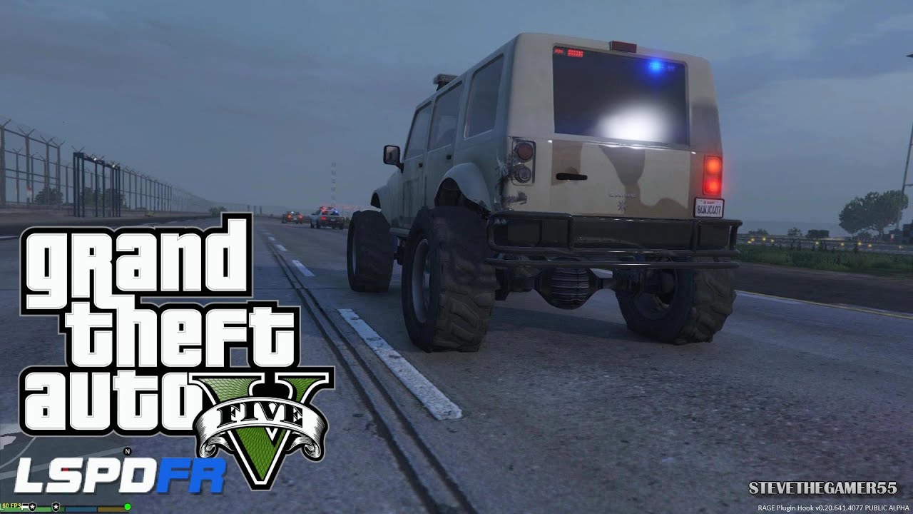 GTA 5 - LSPDFR - EPiSODE 40 - LET'S BE COPS - MILITARY PATROL - Fort Zancudo (GTA 5 PC POLICE MODS)